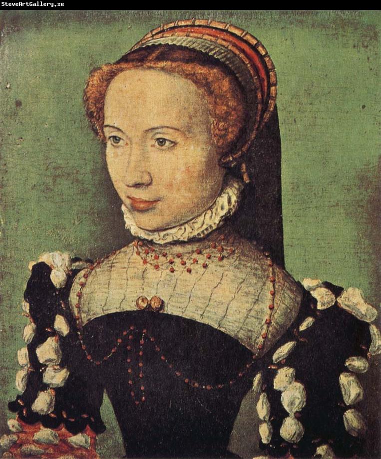 CORNEILLE DE LYON Portrait of Gabrielle de Roche-chouart